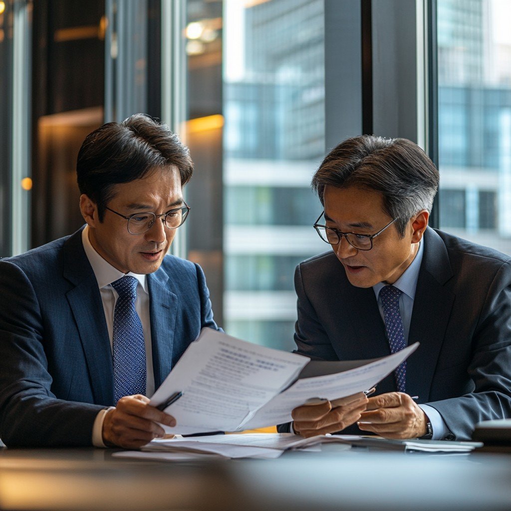 명도 소송을 상담하는 장면