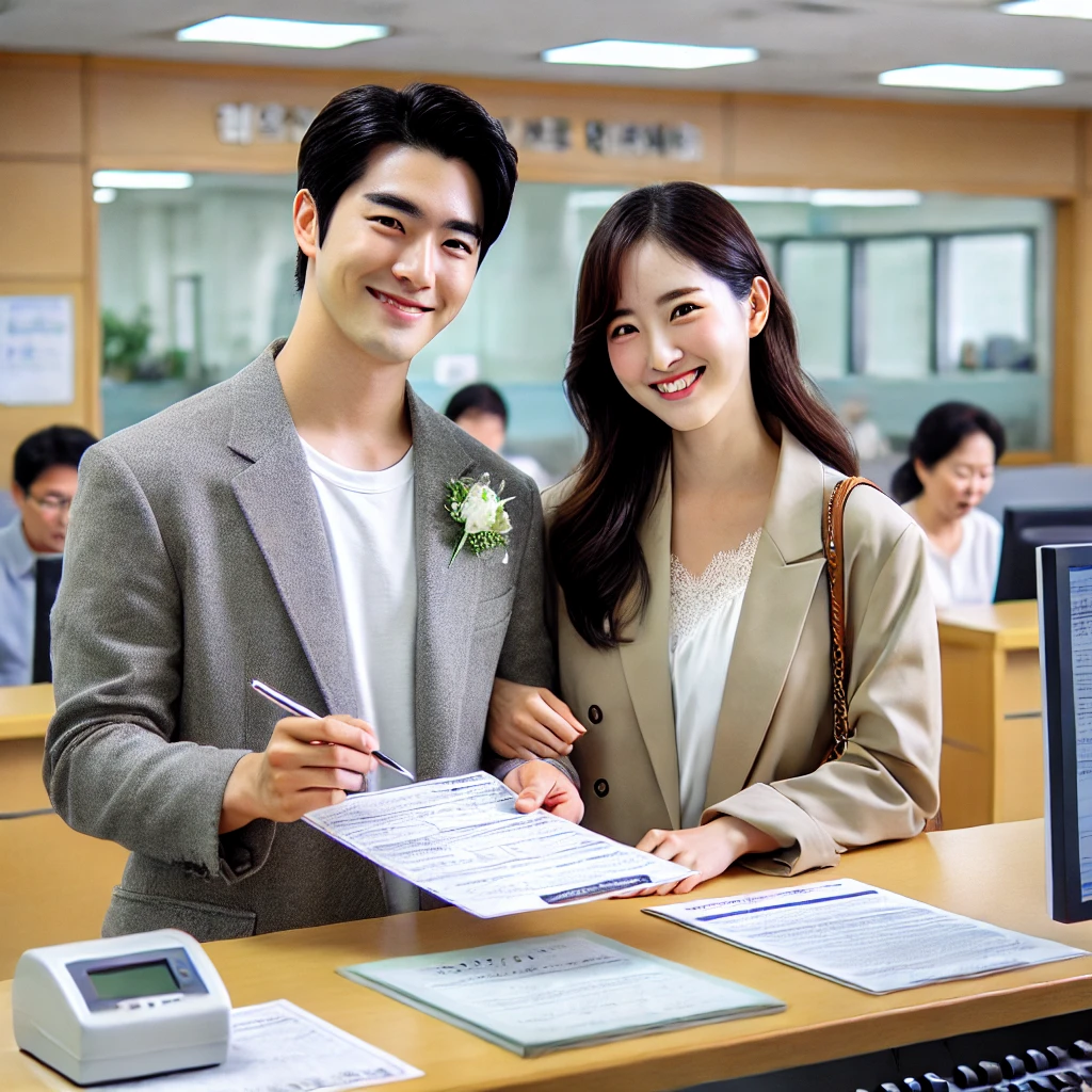 전입신고중인 신혼부부